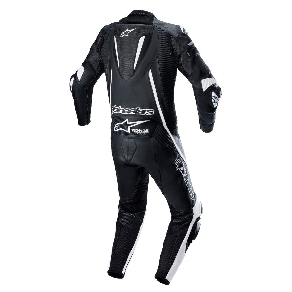 Alpinestars Fusion Leather 1 Piece Suit - Black / White