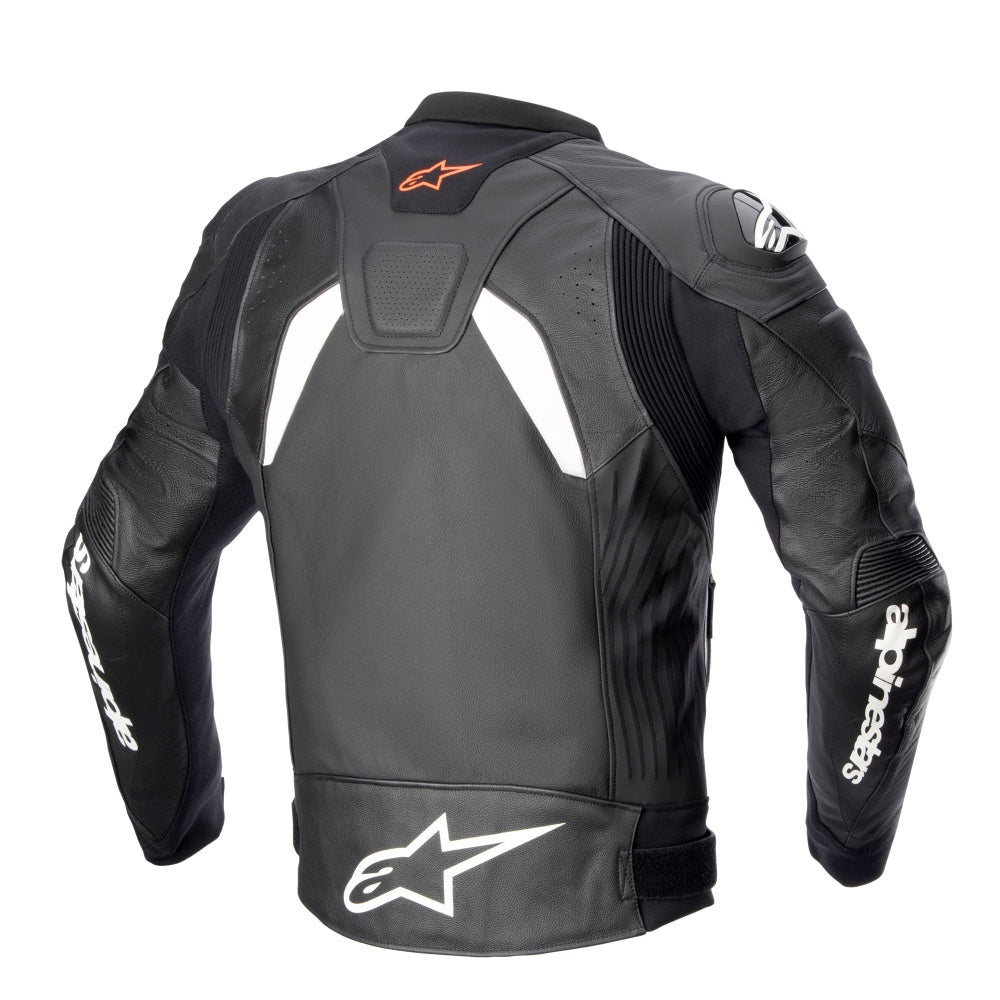 Alpinestars Gp Plus V4 Mens Leather Jacket - Black / White