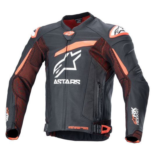 Alpinestars GP Plus R V4 Rideknit Jacket - Black / White / Red Fluo