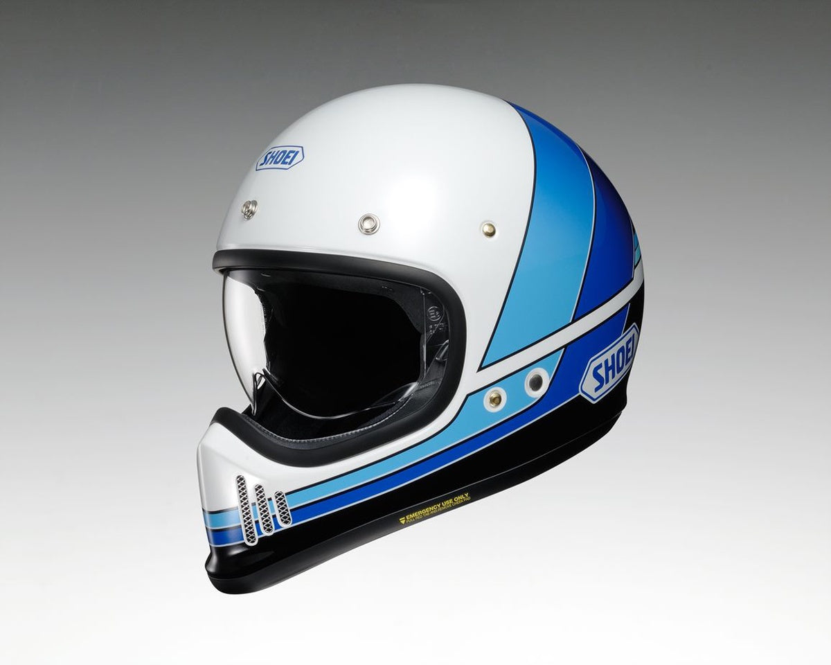 Shoei Ex-Zero Retro Helmet - Equation White / Blue