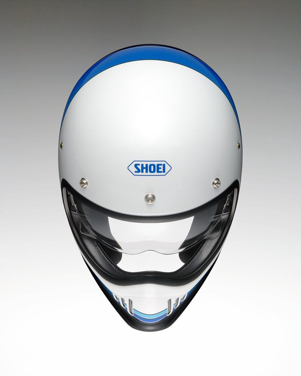 Shoei Ex-Zero Retro Helmet - Equation White / Blue