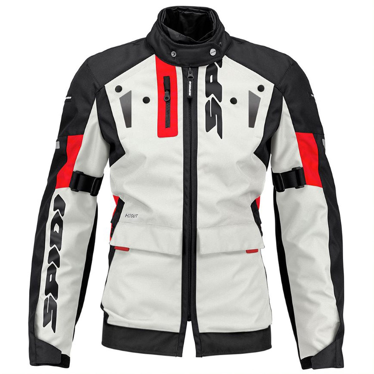 Spidi Crossmaster Ladies CE Jacket - Black / Grey / Red