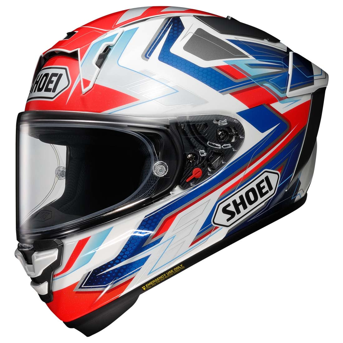 Shoei X-SPR Pro Full Face Race Helmet - Escalate Red / White / Blue