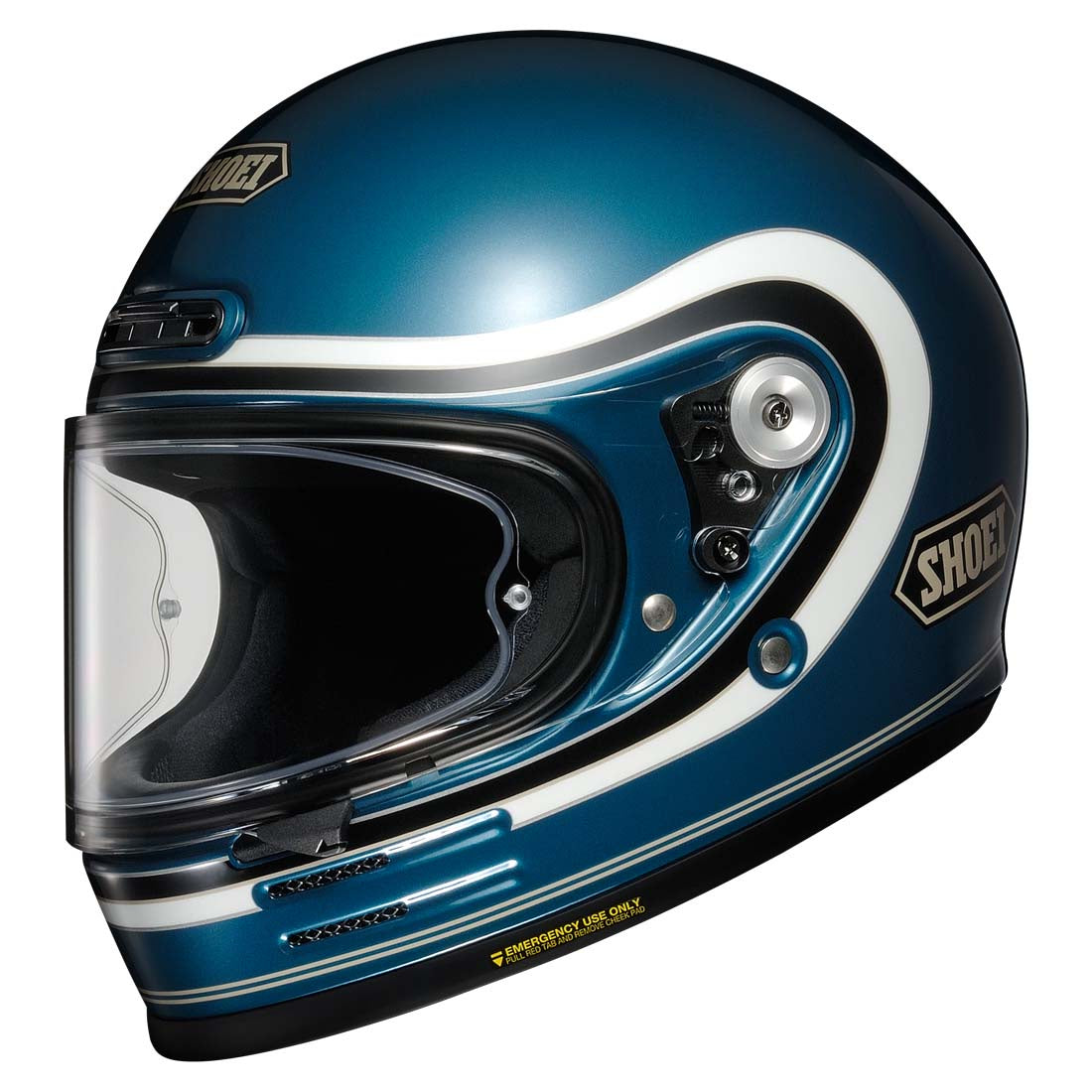 Shoei Glamster 06 Retro Full Face Helmet - Bivouac Blue / White