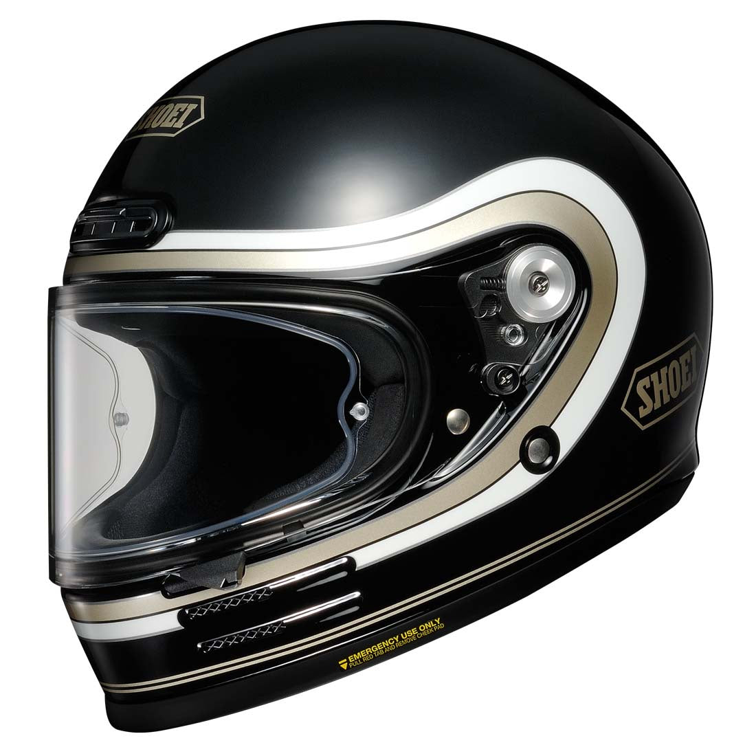 Shoei Glamster 06 Retro Full Face Helmet - Bivouac Black / White