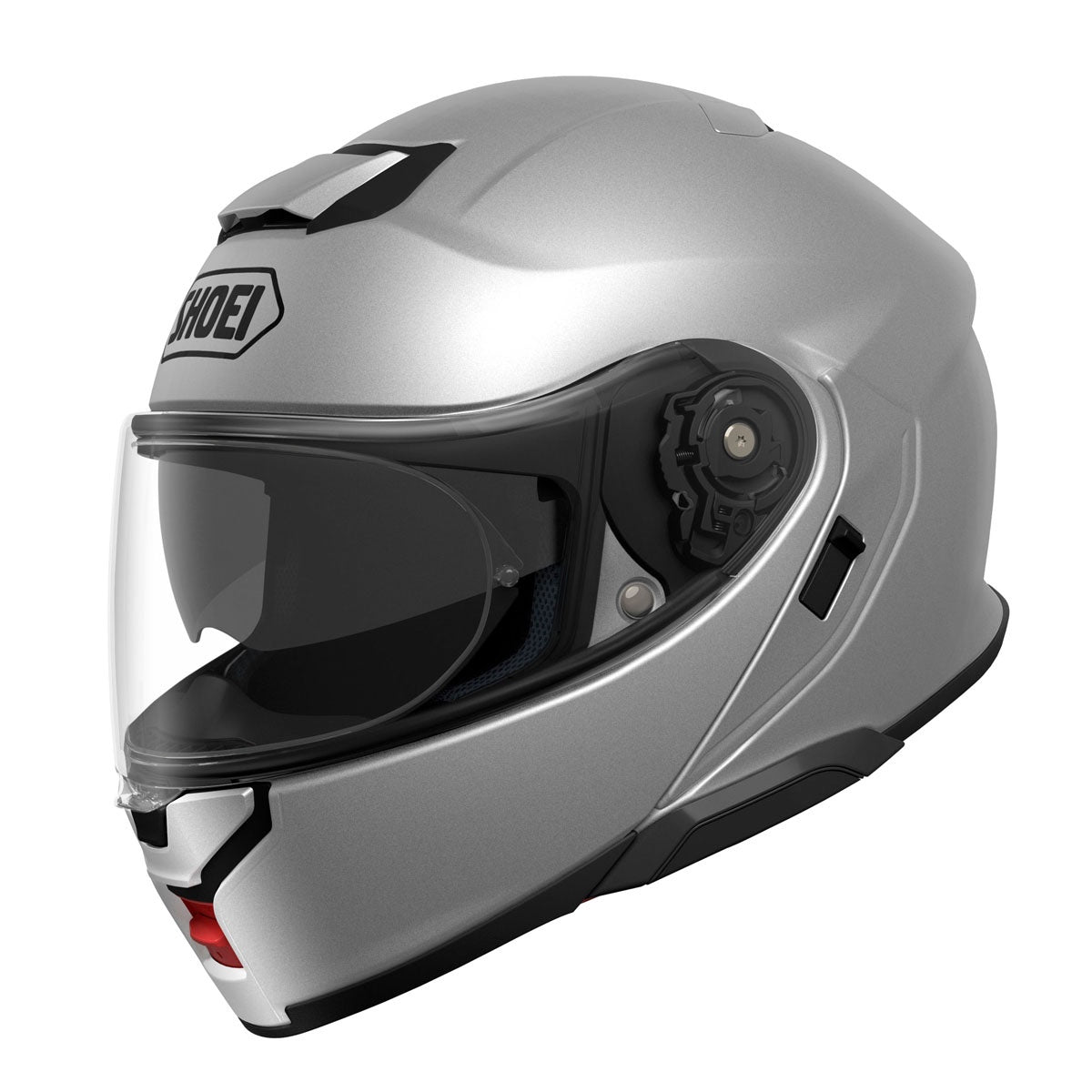 Shoei Neotec 3 Flip Front Helmet Plain - Light Silver