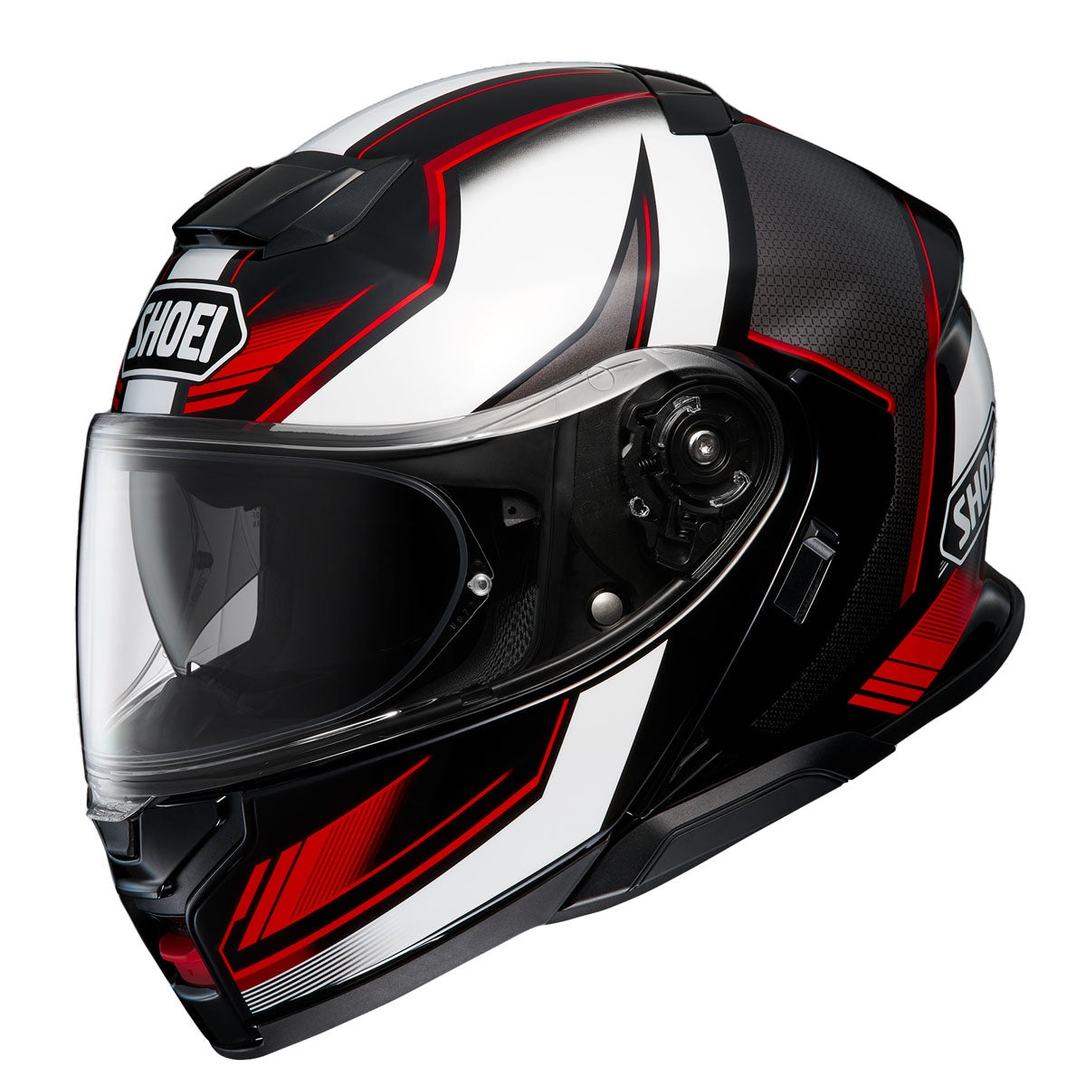 Shoei Neotec 3 Grasp Flip Front Helmet TC5 - Black / White / Red