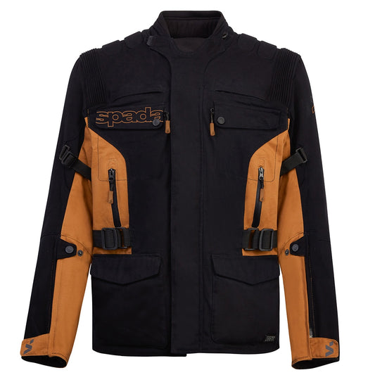 Spada Ascent V3 CE Waterproof Jacket - Black / Tan