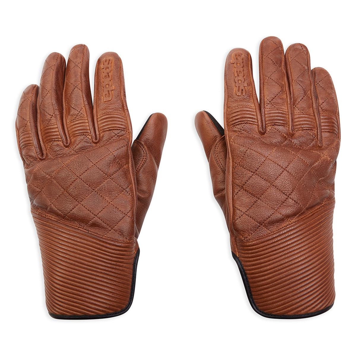 Spada Clincher Leather Motorcycle Gloves - Brown