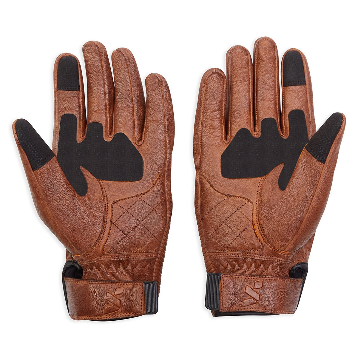 Spada Clincher Leather Motorcycle Gloves - Brown