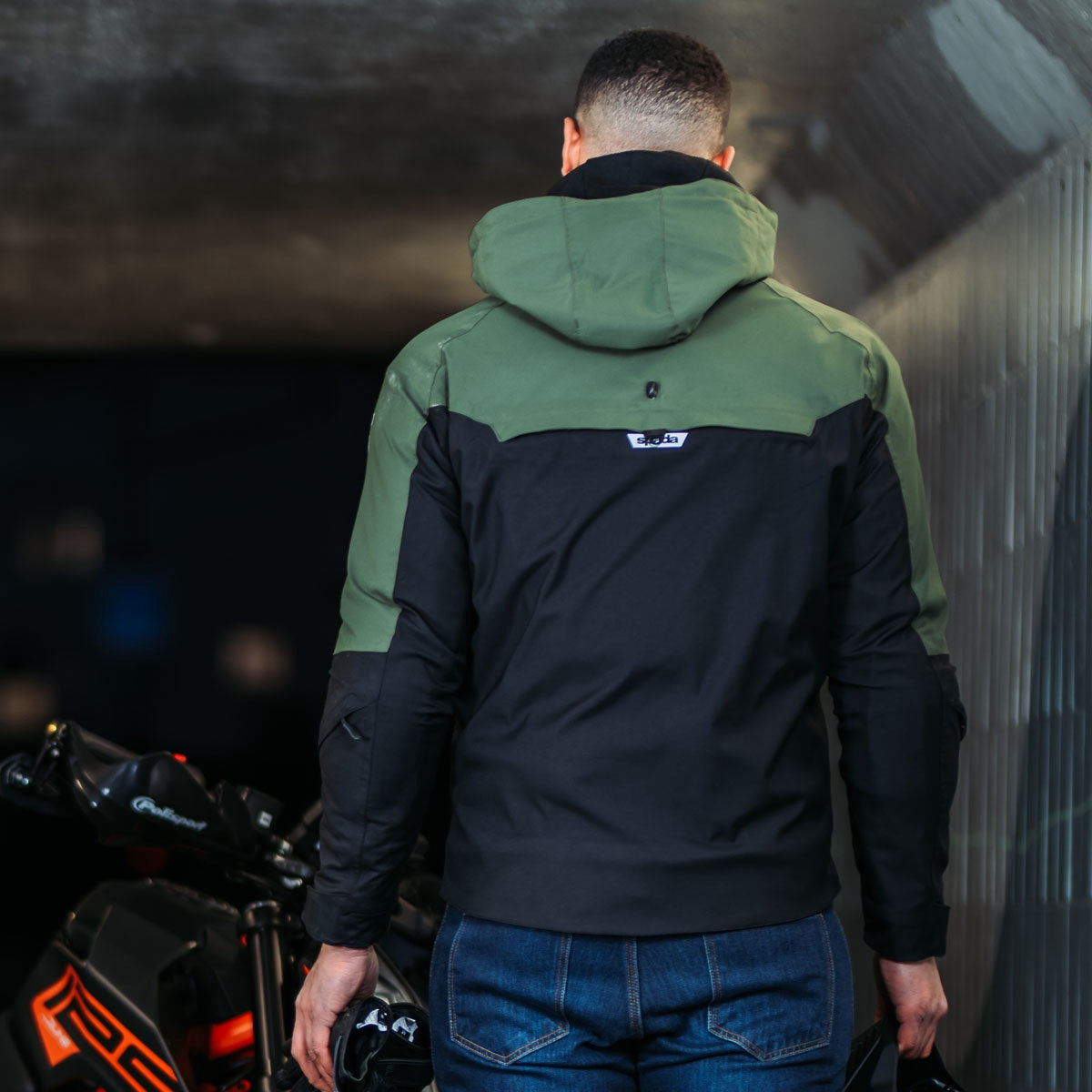 Spada Joe CE Waterproof Jacket - Green / Black