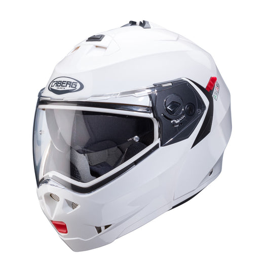 Caberg Duke X Flip Front Helmet - White Metal