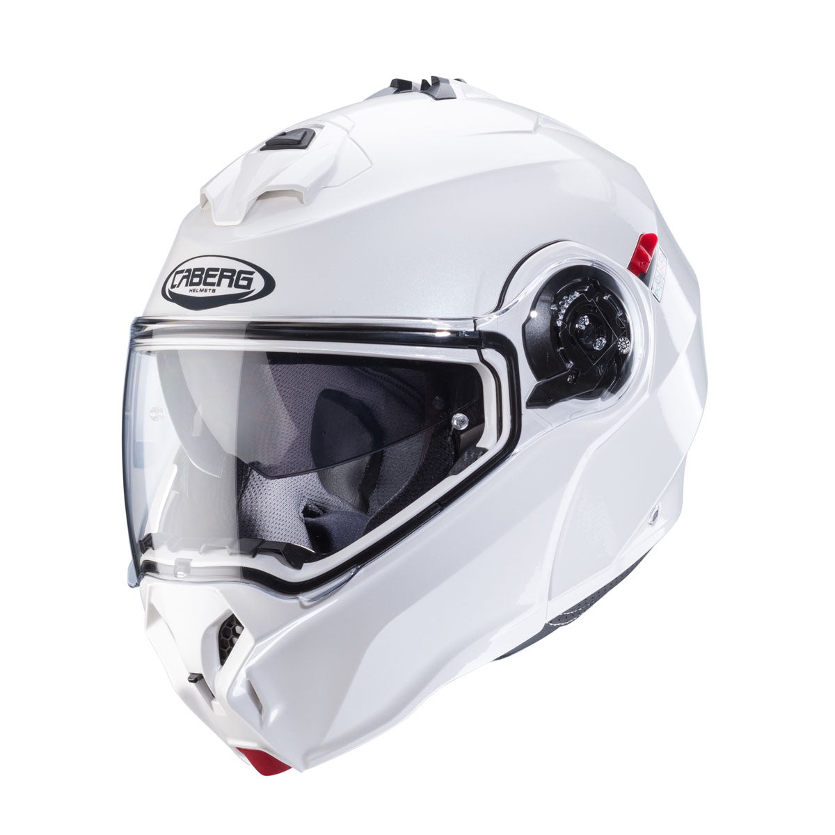 Caberg Duke Evo Flip Front Helmet - White Metal