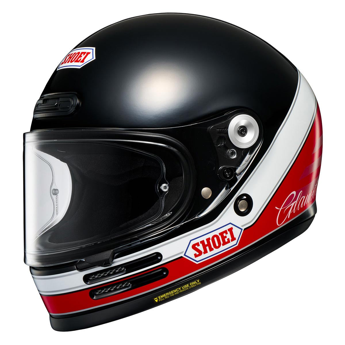 Shoei Glamster 06 Retro Full Face Helmet - Abiding Black / Red