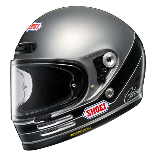 Shoei Glamster 06 Retro Full Face Helmet - Abiding Grey / Black