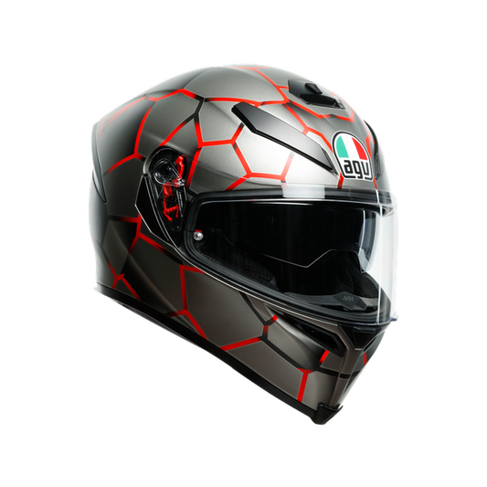 AGV K5-S Vulcanum Full Face Helmet - Black / Red