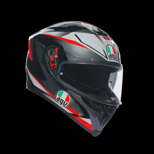 AGV K5-S Full Face Helmet - Plasma Black / Grey / Red