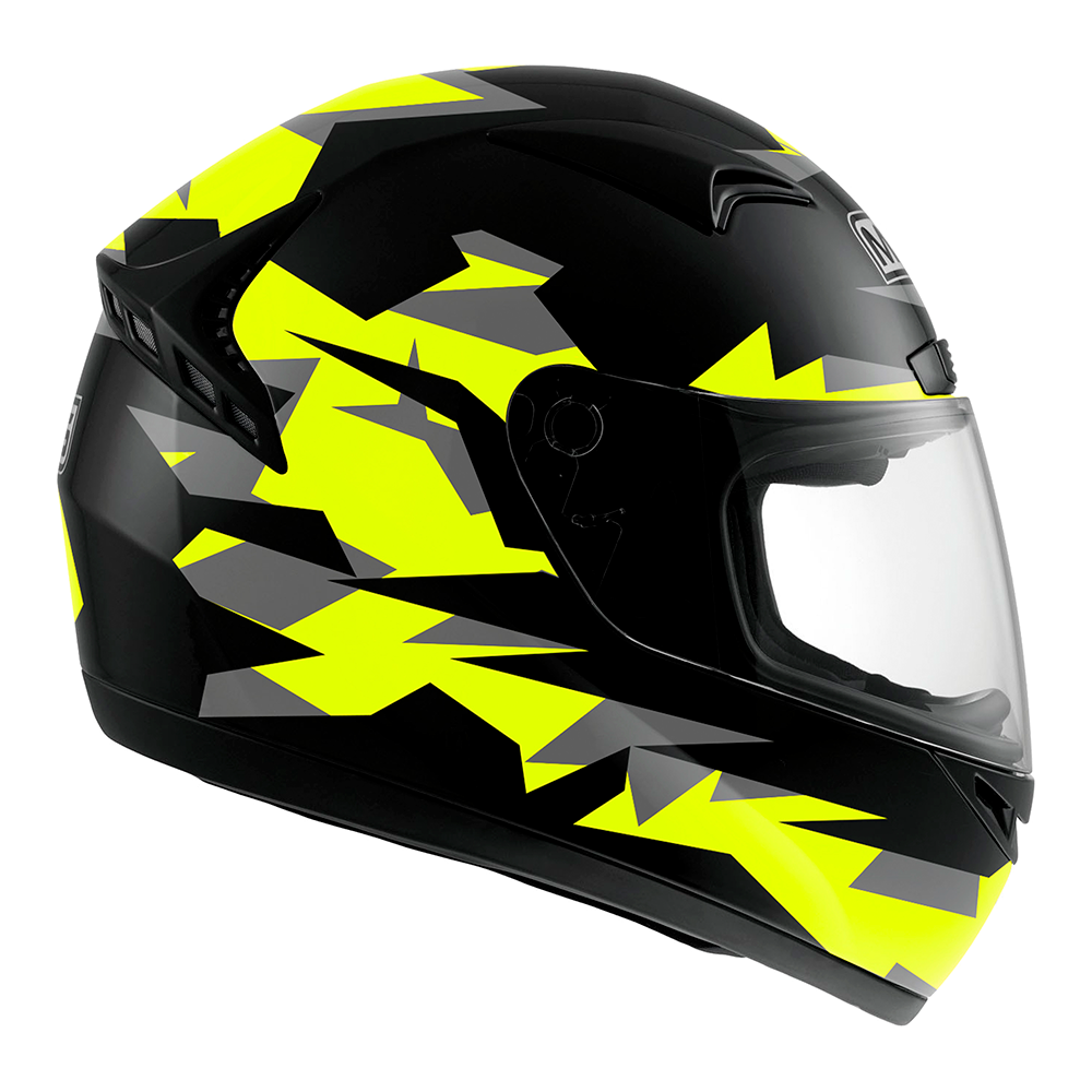 MDS By AGV M13 Fighter Full Face Helmet - Black / Yellow