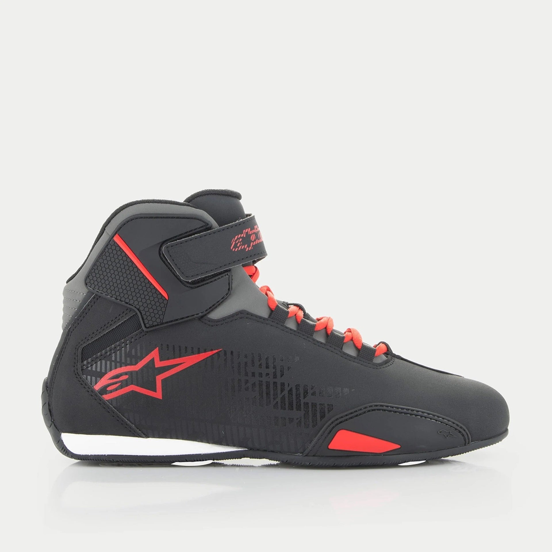 Alpinestars Sektor Motorcycle Shoes - Black / Bright Red