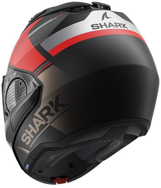 Shark Evo GT Tekline Flip Front Helmet KUR - Black / Red