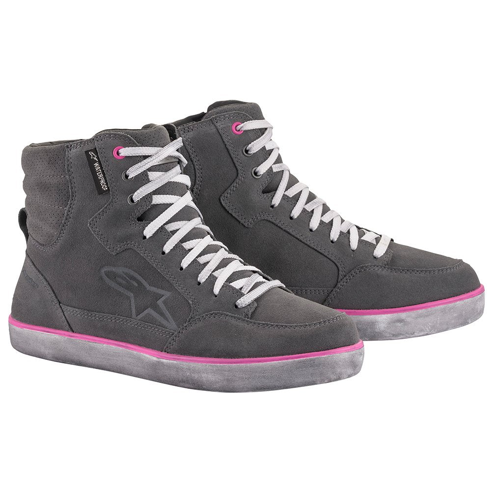 Alpinestars Stella J-6 Waterproof Women's Boots - Grey / Fuchsia