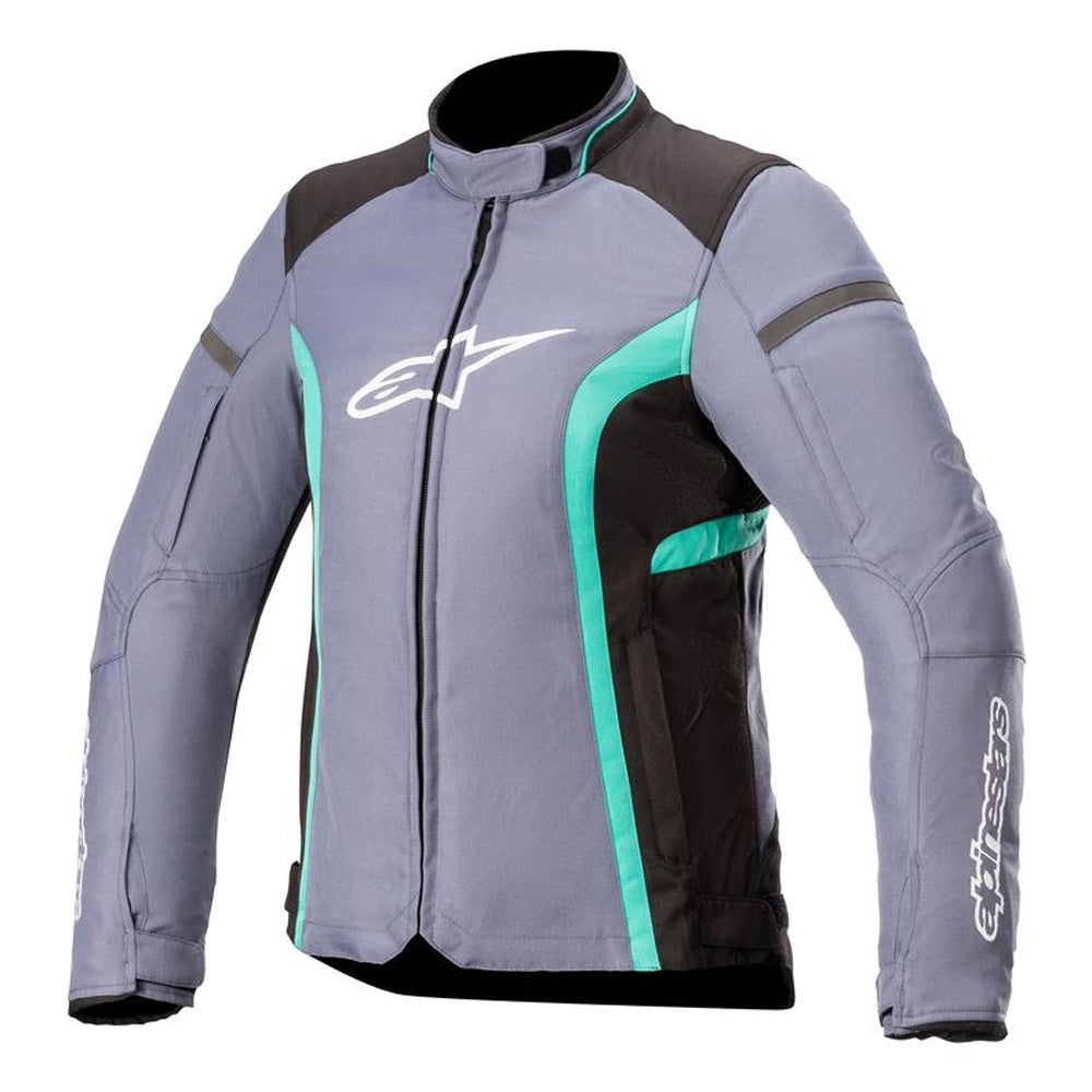 Alpinestars Stella T-Kira V2 Ladies Waterproof Textile Jacket - Slate / Peacock Green