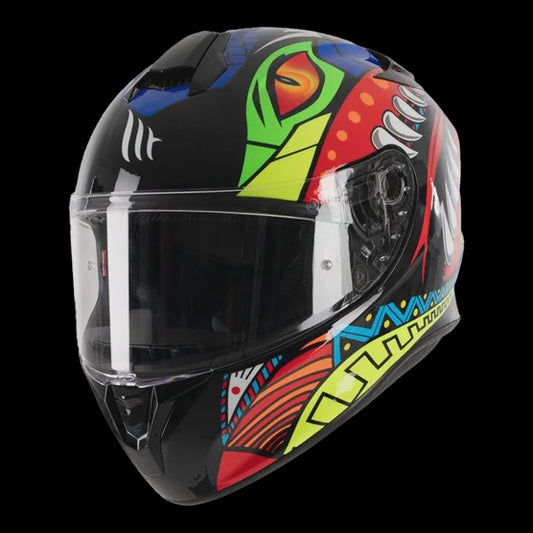 MT Targo Full Face Helmet Viper 2.0 - Gloss Red / Blue / Black