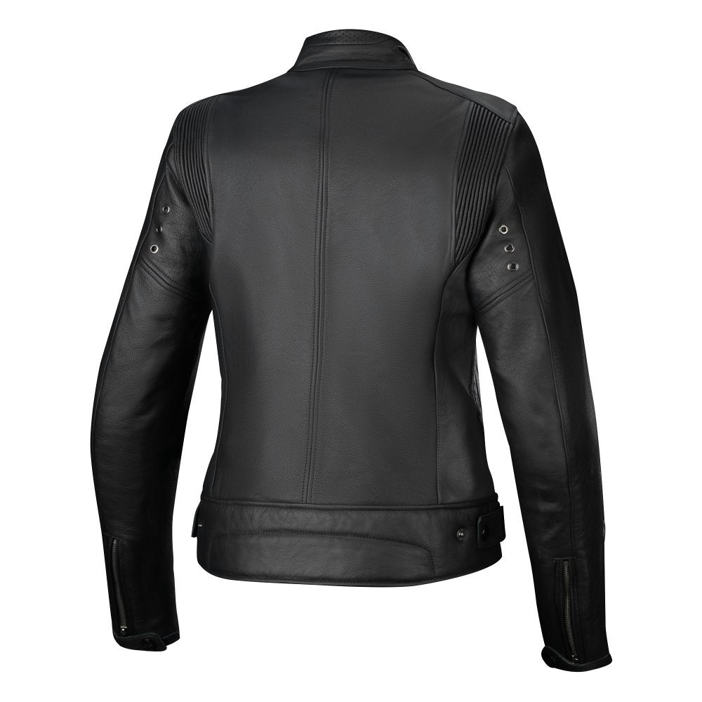 Alpinestars Stella Dyno Leather Jacket - Black / Tar Grey