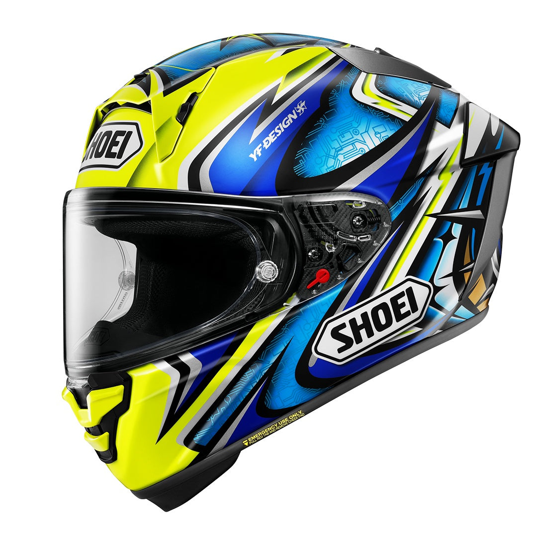 Shoei X-SPR Pro Daijiro TC3 Helmet - Blue / Yellow